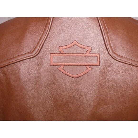 NWT AUTHENTIC Harley-Davidson Men's Portage Midweight Leather Jacket‎ - Brown - Picture 7 of 12